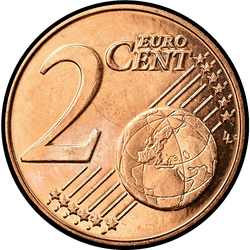 реверс 2 центів (€) 2004 ""
