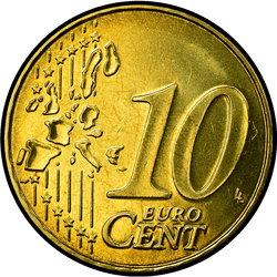реверс 10 центов (€) 2001 ""