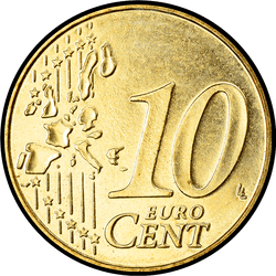 реверс 10 центов (€) 2004 ""