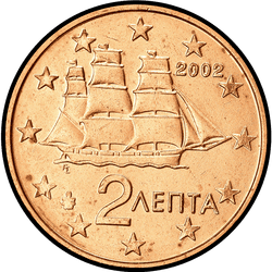 аверс 2 cents (€) 2002 "2 centy F / 2002"