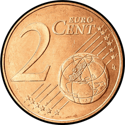 реверс 2 cents (€) 2004 ""