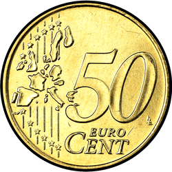 реверс 50 cents (€) 2002 "50 cent F / 2002"