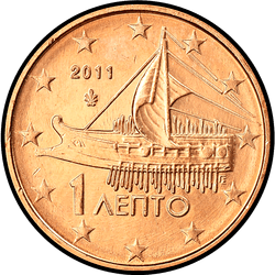 аверс 1 cent (€) 2011 ""