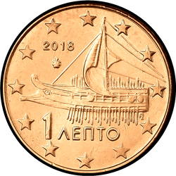 аверс 1 cent (€) 2018 ""