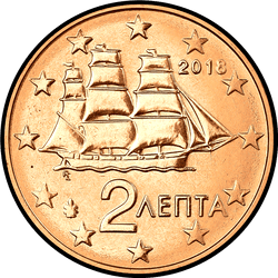 аверс 2 cents (€) 2018 ""