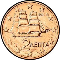 аверс 2 cents (€) 2019 ""