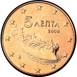 аверс 5 центов (€) 2009 ""