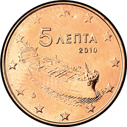 аверс 5 центов (€) 2010 ""