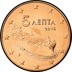 аверс 5 центов (€) 2018 ""