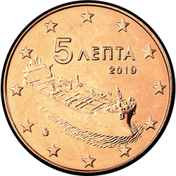аверс 5 центов (€) 2019 ""