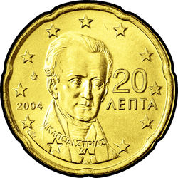 аверс 20 центов (€) 2004 ""