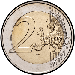 реверс 2€ 2009 "10 ° anniversario dell