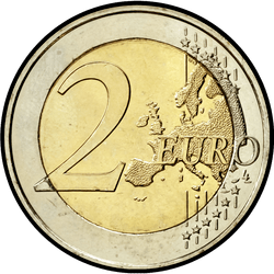 реверс 2€ 2010 "2,500-річчя Марафонської битви"