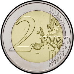 реверс 2€ 2009 "10-річчя Економічного та валютного союзу"
