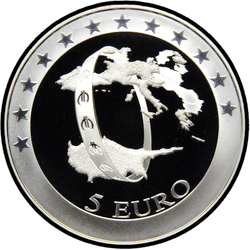 реверс 5€ 2008 "साइप्रस यूरो क्षेत्र में शामिल हो रहा है"