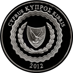 аверс 5 евро 2012 "Председательство Кипра в Совете ЕС"
