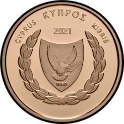 аверс 20€ 2021 "60 років зі вступу Кіпру в ЮНЕСКО"