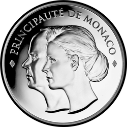 аверс 10€ 2011 "Matrimonio del principe Alberto II di Monaco e Charlene Wittstock"