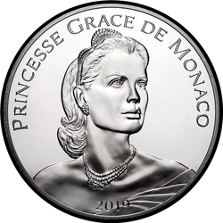 аверс 10 евро 2019 "90 лет со дня рождения Принцессы Грейс Келли"