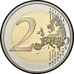 реверс 2€ 2018 "25 años de la República Eslovaca"