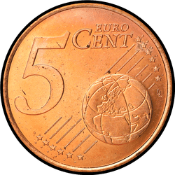 реверс 5 cents (€) 2001 ""
