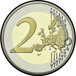 реверс 2€ 2013 "20 años desde la adhesión de Mónaco a la ONU"