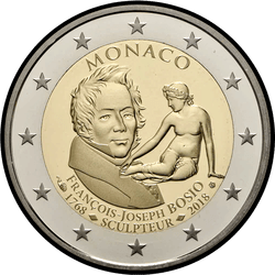 аверс 2€ 2018 "250th Birthday of François Joseph Bozio"