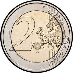 реверс 2€ 2007 "50th anniversary of the Treaty of Rome"