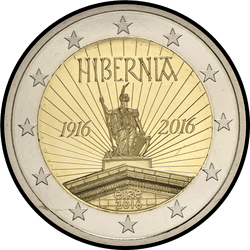 аверс 2€ 2016 "100 Years since Easter Rising"
