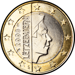 аверс 1€ 2008 ""