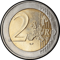реверс 2€ 2004 "El escudo de armas y el monograma del Gran Duque Henri"