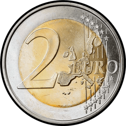 реверс 2€ 2006 "25-летие принца Гийома"
