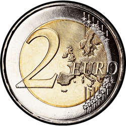 реверс 2€ 2007 "50e anniversaire du traité de Rome"