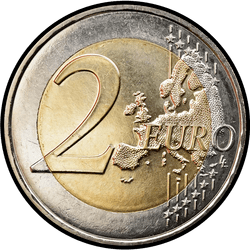 реверс 2€ 2007 "Дворец Великих герцогов"
