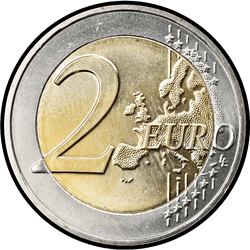 реверс 2€ 2014 "50-лет вступления на престол Великого герцога Жана"