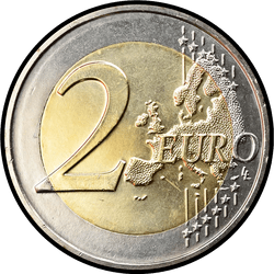реверс 2€ 2015 "The 30th anniversary of the EU flag"