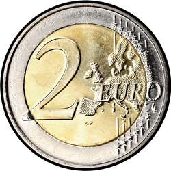 реверс 2€ 2016 "50-річчя Великого герцогського мосту"