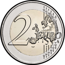 реверс 2€ 2019 "王女公爵夫人、シャーロット王妃の生誕100周年"