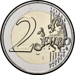 реверс 2€ 2019 "100-річчя загального виборчого права в Люксембурзі"