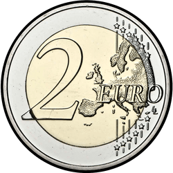 реверс 2€ 2020 "Рождение наследного Великого Герцога Чарльза"