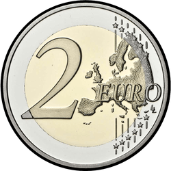 реверс 2€ 2020 "ولادة تاج الدوق الأكبر تشارلز"