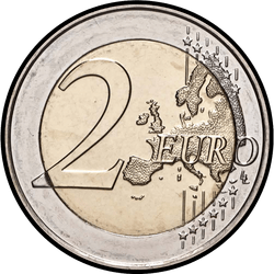 реверс 2€ 2021 "100. výročí narození velkovévody Jeana"