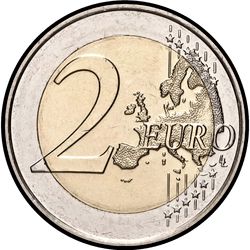 реверс 2€ 2021 "Grand Duke Jean