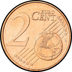 реверс 2 cents (€) 1999 ""