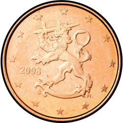аверс 1セント（€） 2008 ""