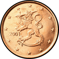 аверс 5 cents (€) 2001 ""