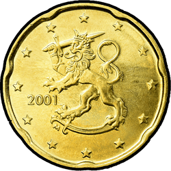 аверс 20 cents (€) 2001 ""