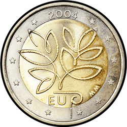 аверс 2€ 2004 "Расширение ЕС"