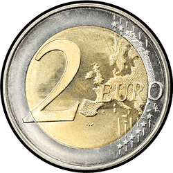реверс 2€ 2007 "90 ° aniversario de la independencia de Finlandia"