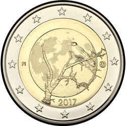 аверс 2€ 2017 "La nature de la Finlande"
